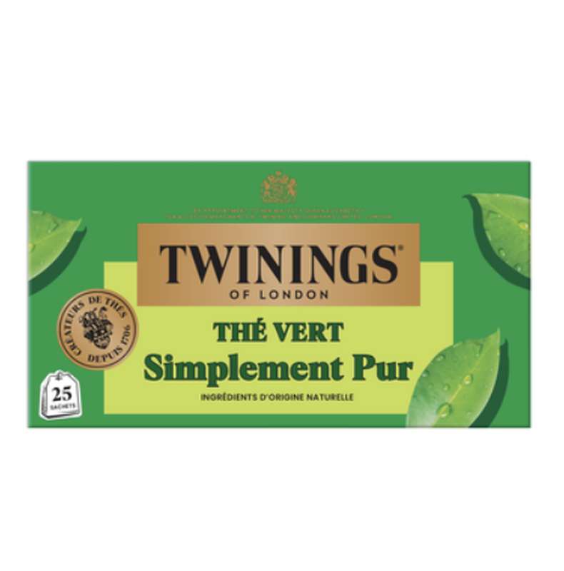 Thé vert nature, Twinings (25 sachets)