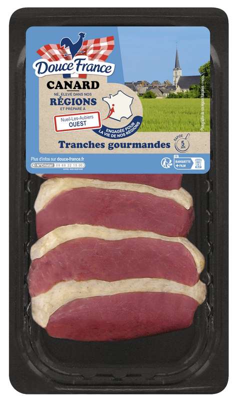 Tranches gourmandes de canard, Douce France (200 - 250 g)