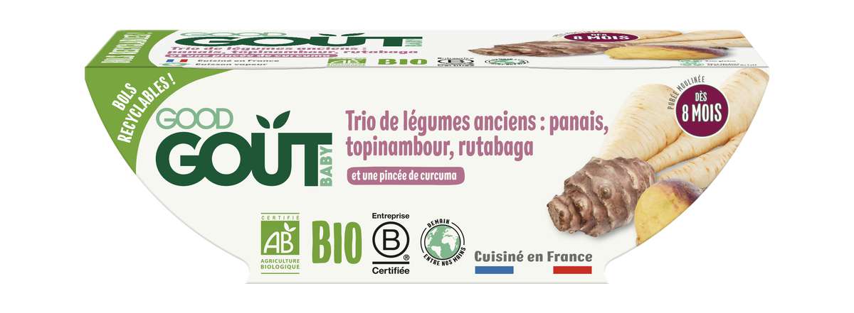 Trio De Legumes Anciens Panais Topinambour Et Rutabaga Bio Des 8 Mois Good Gout 2 X 190 G La Belle Vie Changez Votre Vision Des Courses
