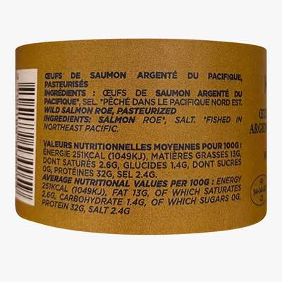 Oeufs de saumon argenté du Pacifique*