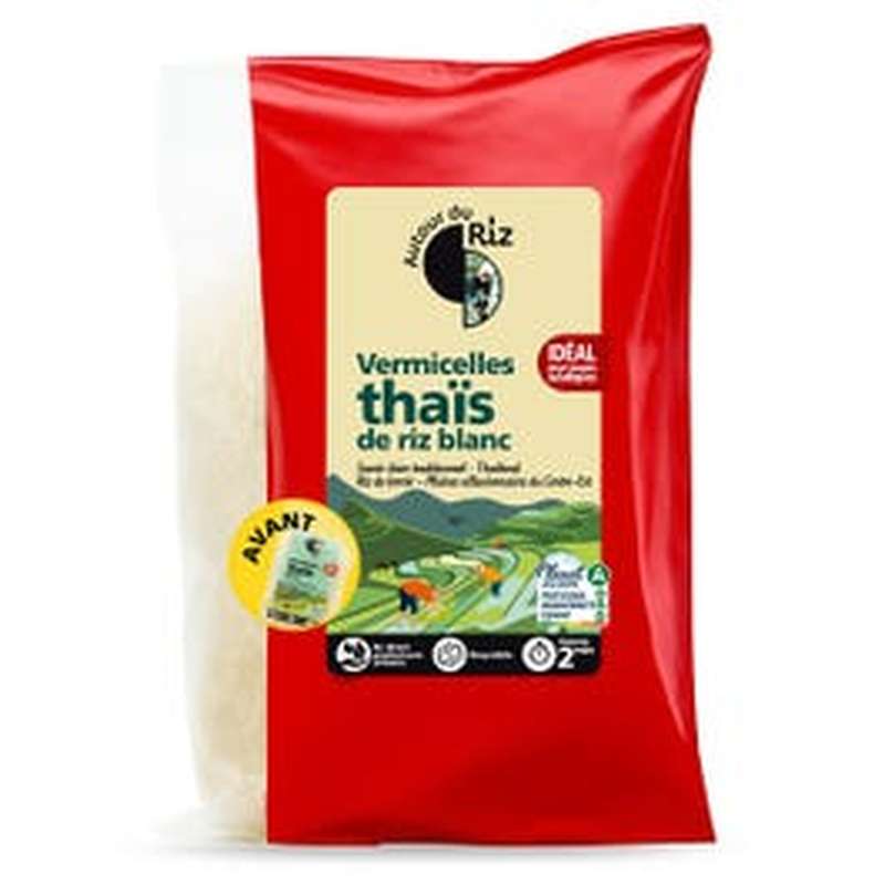 Vermicelles thaïs de riz BIO, Autour du Riz (200 g)