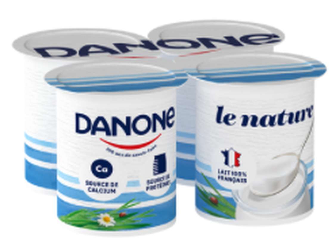 Yaourt Le nature, Danone (4 x 125 g)