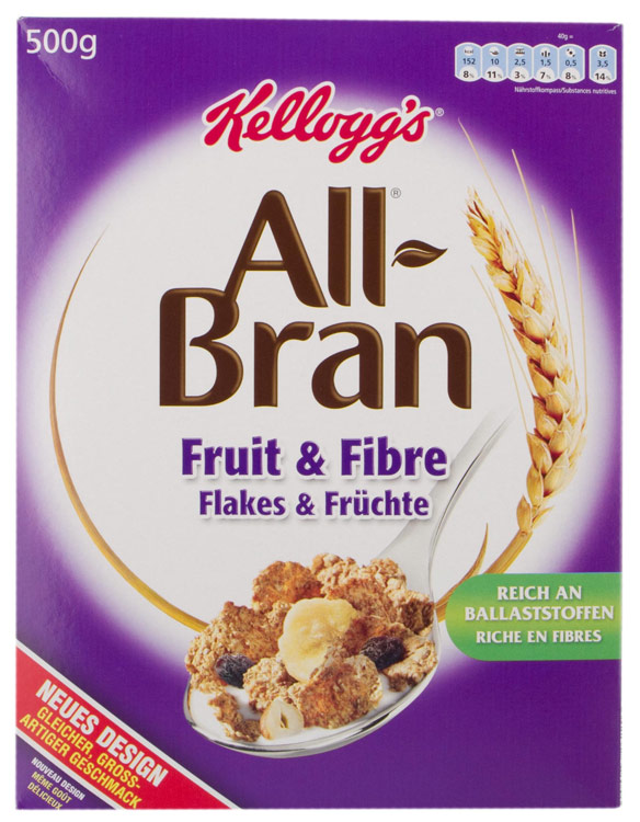 Céréales Fruit'n Fibre All Bran Kelloggs (500 g) Miamtag livraison