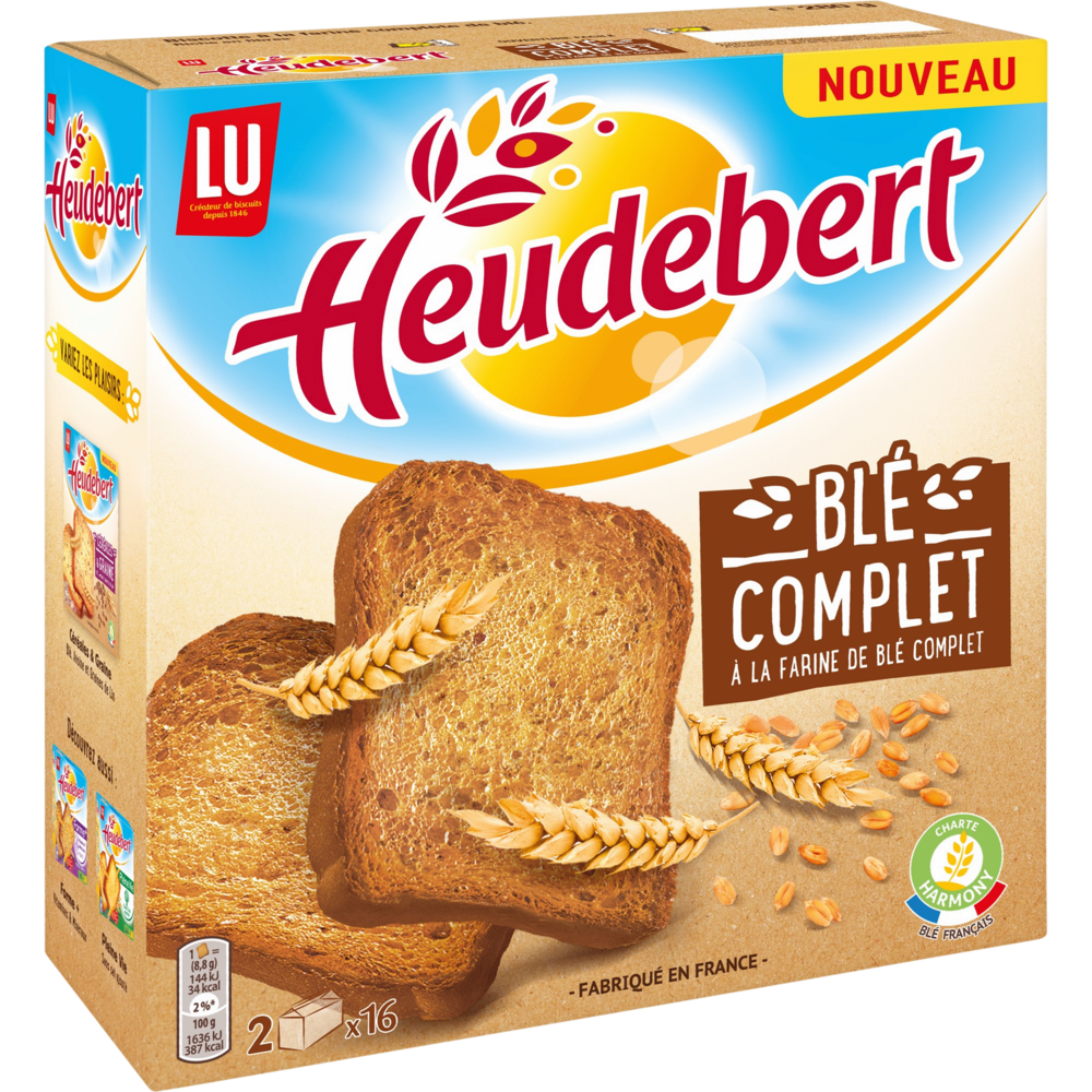 Biscottes à la farine de blé complet
