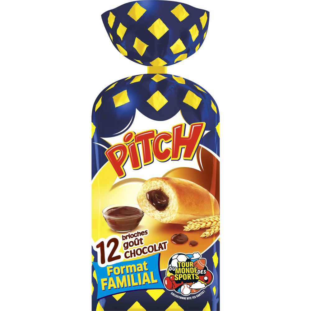 Pitch brioches fourrées au chocolat, Pasquier (x 12, 465 g) La belle