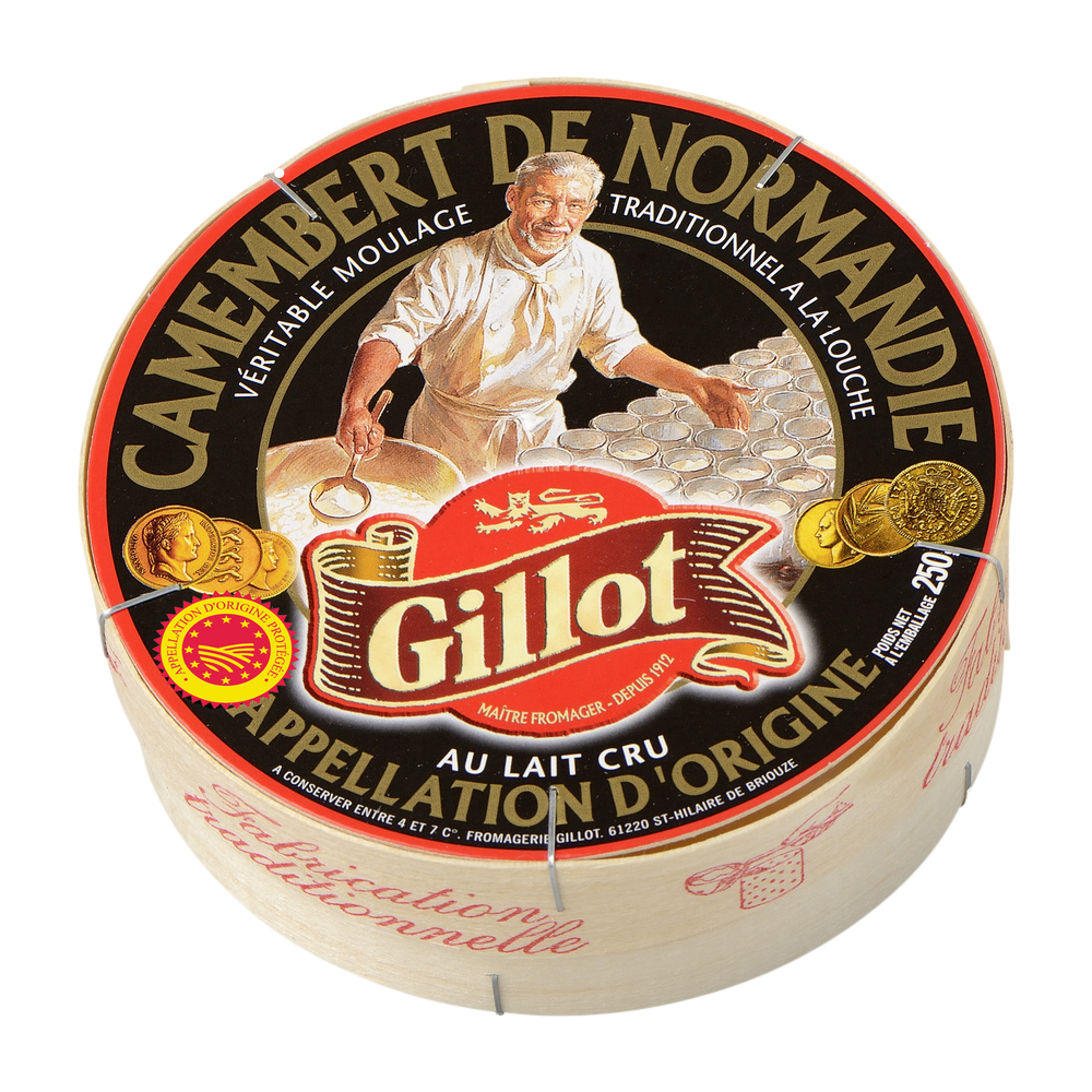 Étiquette De Boîte De Camembert De Normandie - Gillot - Lithographie NEUVE