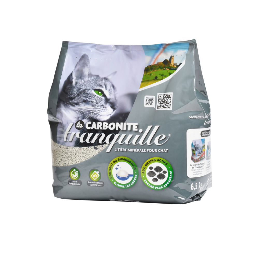 Litière carbonite agglomérante, Tranquille (6.5 L) La belle vie Vos