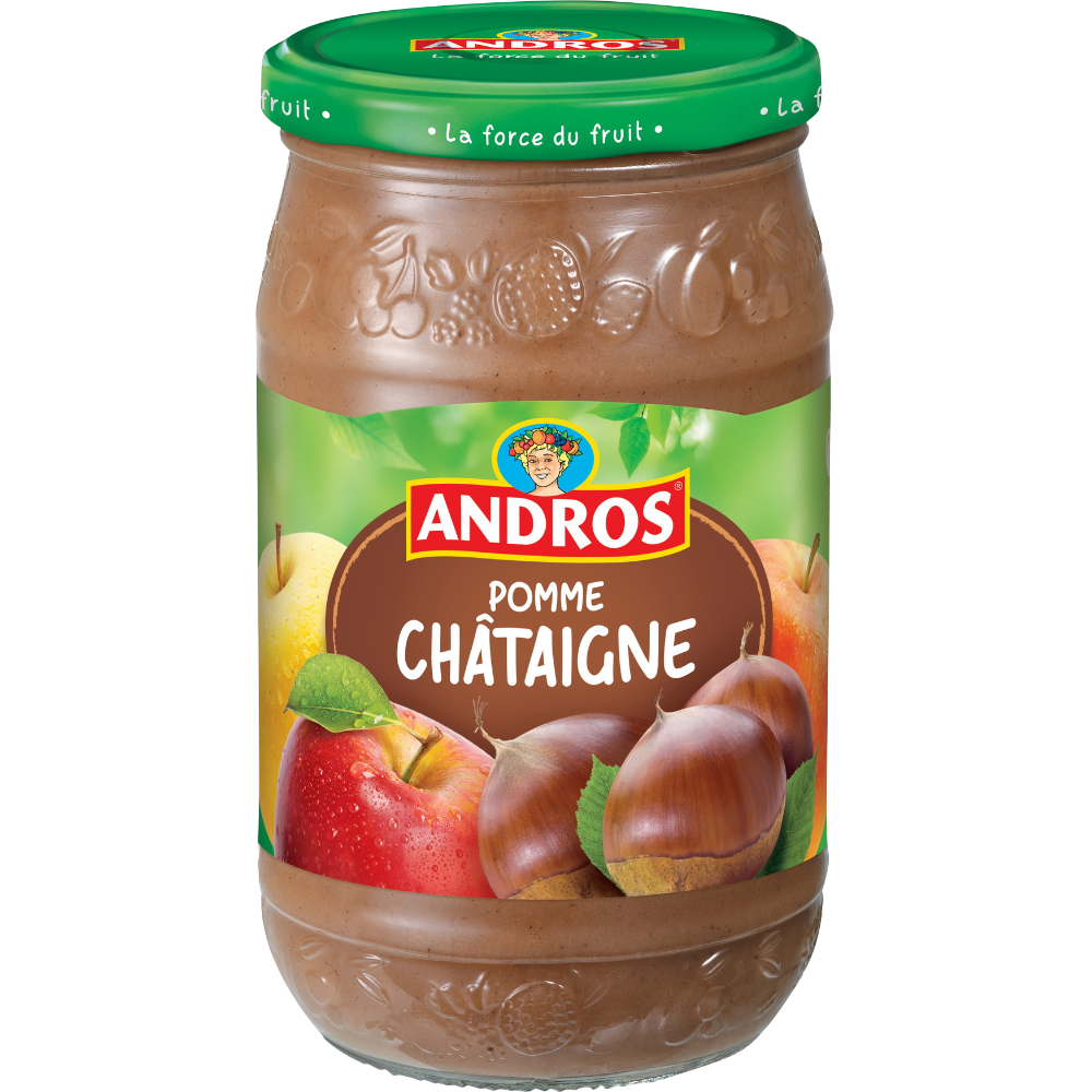 Compote pomme châtaigne, Andros (785 g) La belle vie Vos courses