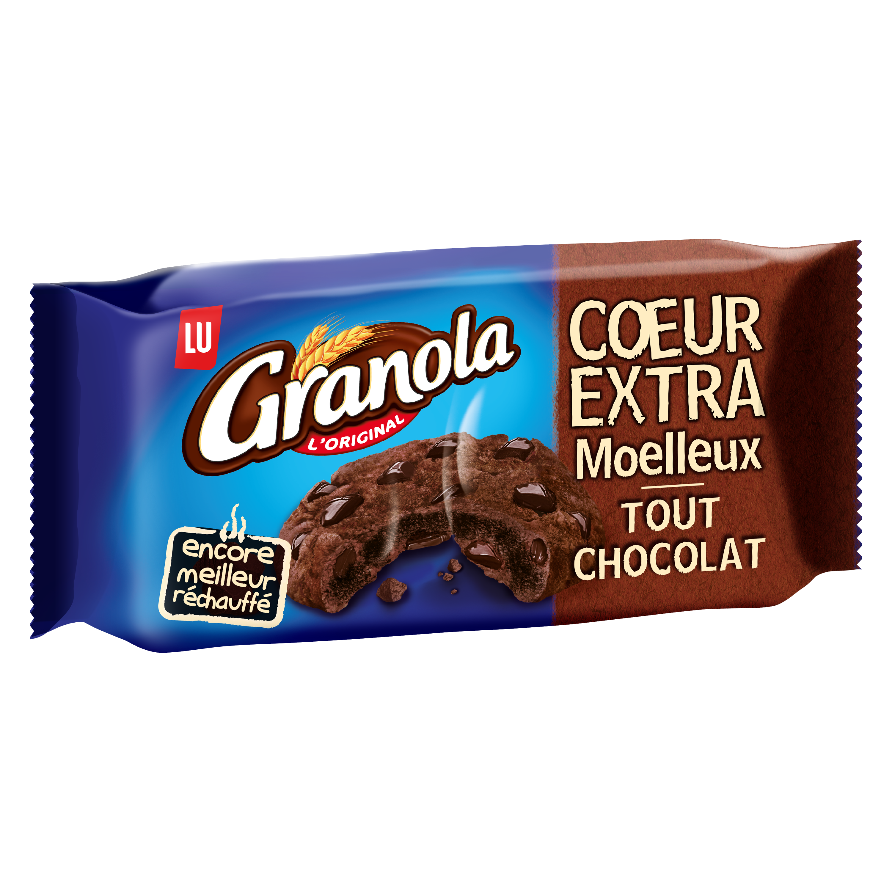 Granola cookies coeur extra moelleux tout chocolat, Lu (182 g) La
