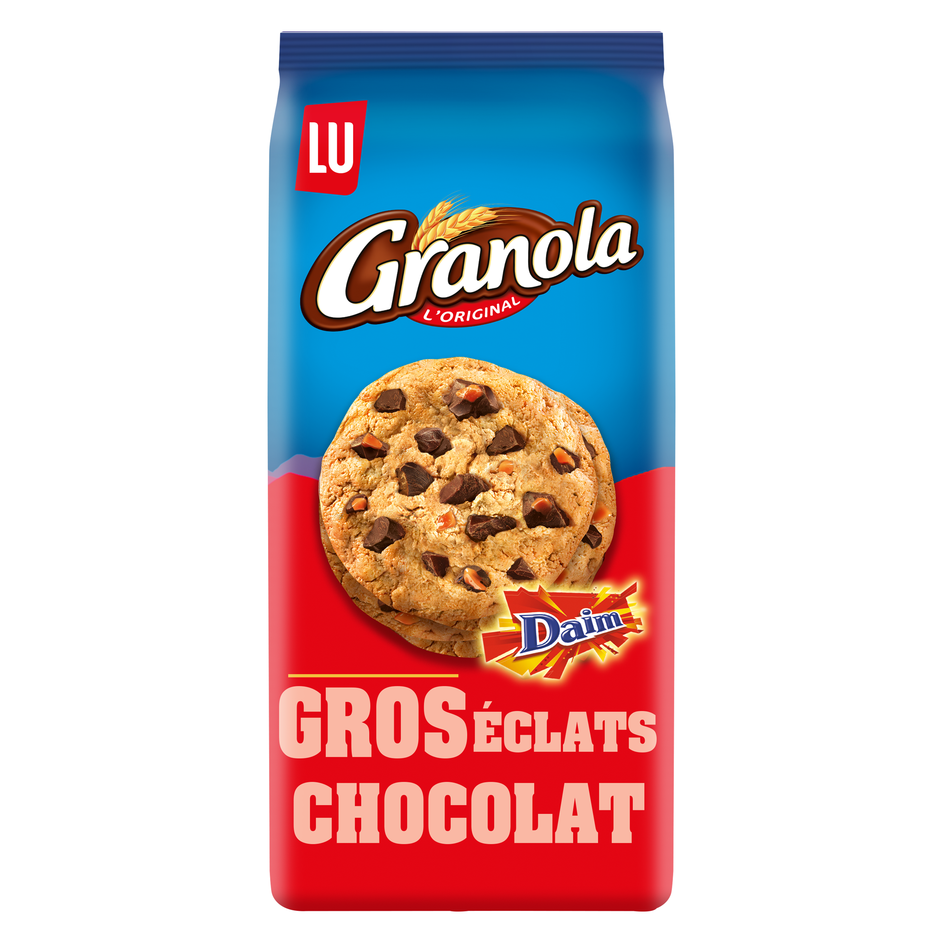 Granola extra Cookies gros éclats de Daim, Lu (184 g) La belle vie