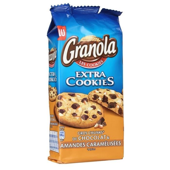 Granola Extra Cookies gros éclats de chocolat et amandes caramélisées