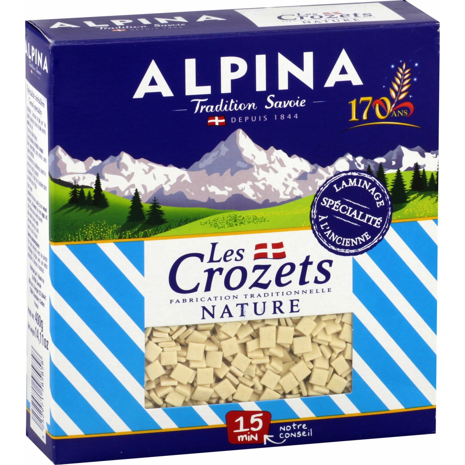 Crozet nature Alpina (400 g) | La belle vie : Vos courses livrées en 1h