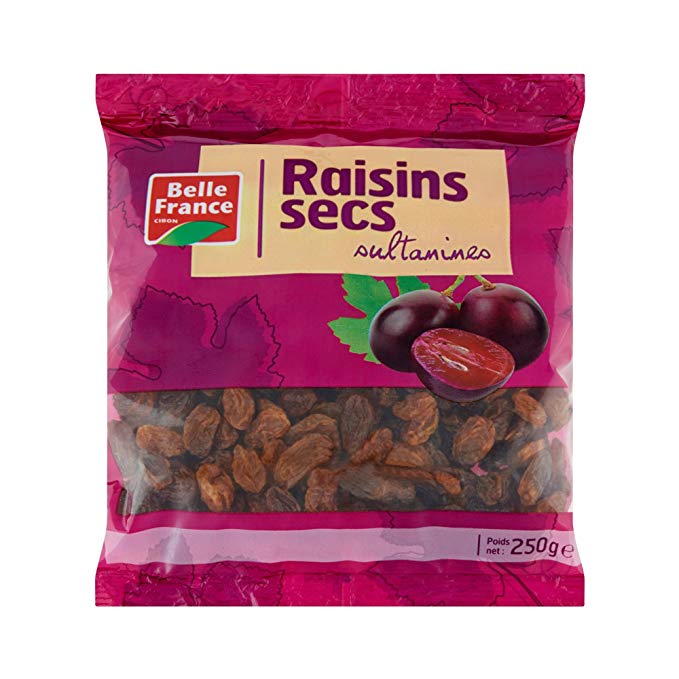 Raisins Secs Sultanines Turquie, Belle France (250 g) La belle vie