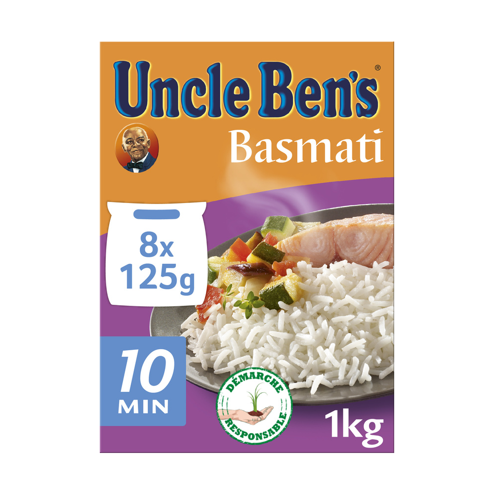 Riz basmati cuisson 10 min, Uncle Ben's (8 x 125 g) La belle vie grande épicerie fine et fraiche Riz basmati cuisson 10 min, Uncle Ben's (8 x 125 g) La belle vie grande épicerie fine et fraiche